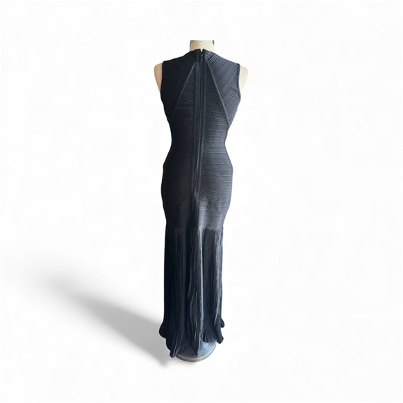 Gracia Elegant Black Beaded Long Formal Dress - Picture 2 of 9